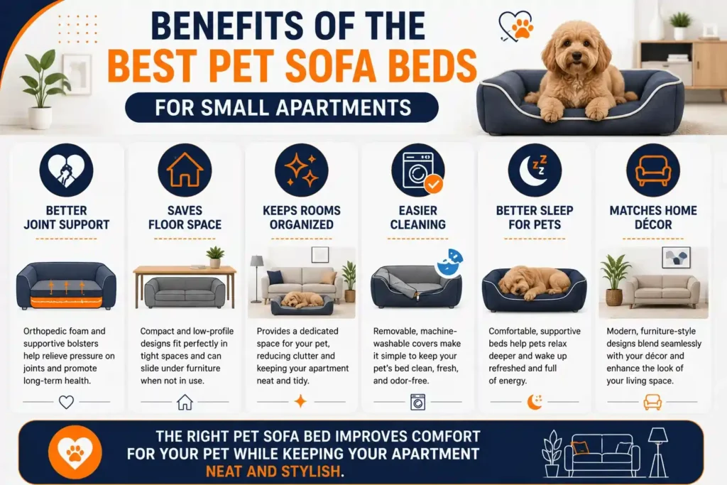 Benefits of the best pet sofa beds for small apartments