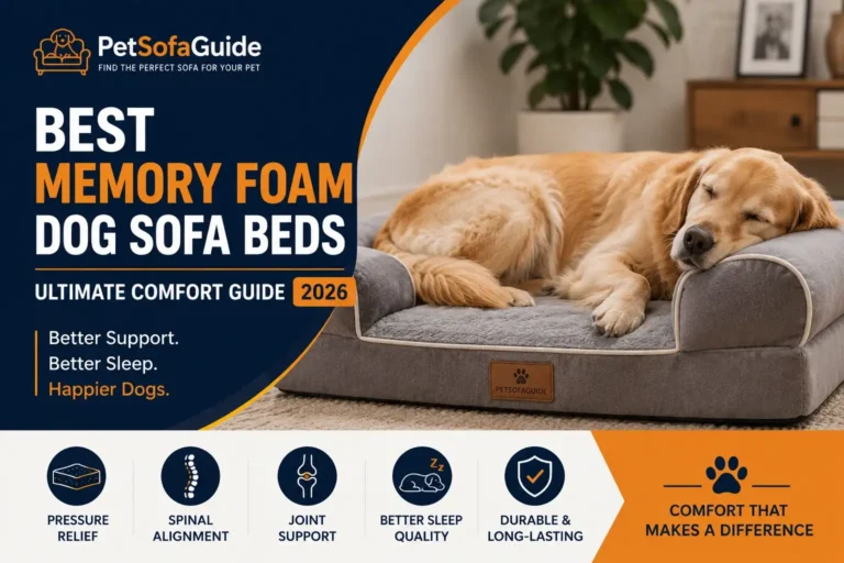 best memory foam dog sofa beds for pressure relief joint support and better sleep quality