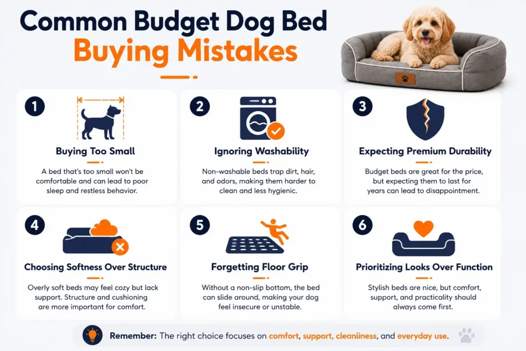 common mistakes when buying a budget dog sofa bed