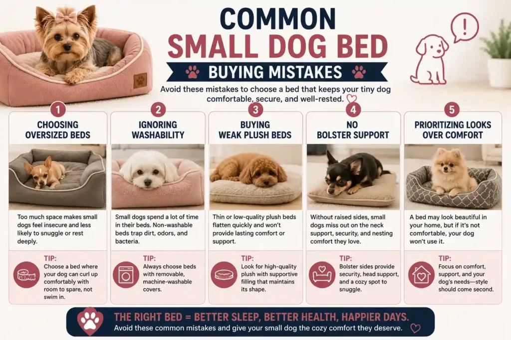 common mistakes when buying a small dog sofa bed for toy breeds and tiny dogs