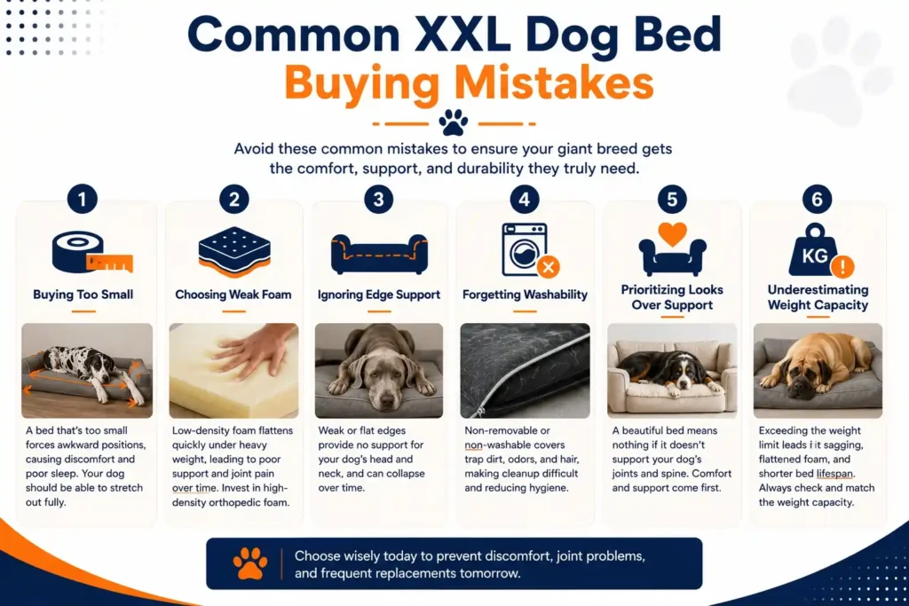 common mistakes when buying an extra large dog sofa bed.
