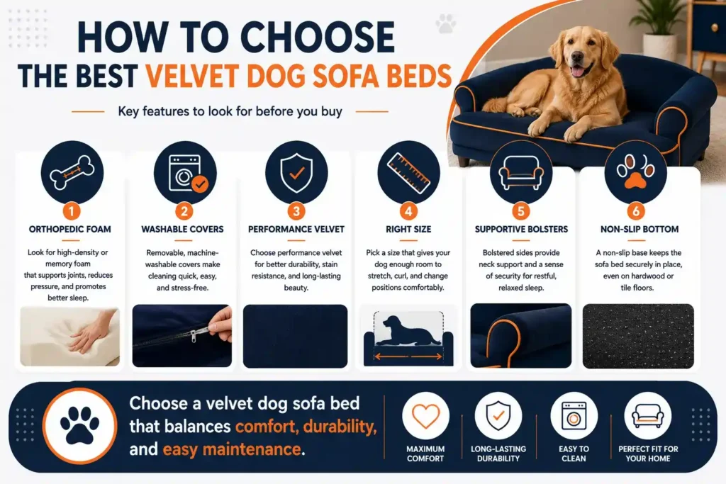 How to choose the best velvet dog sofa beds