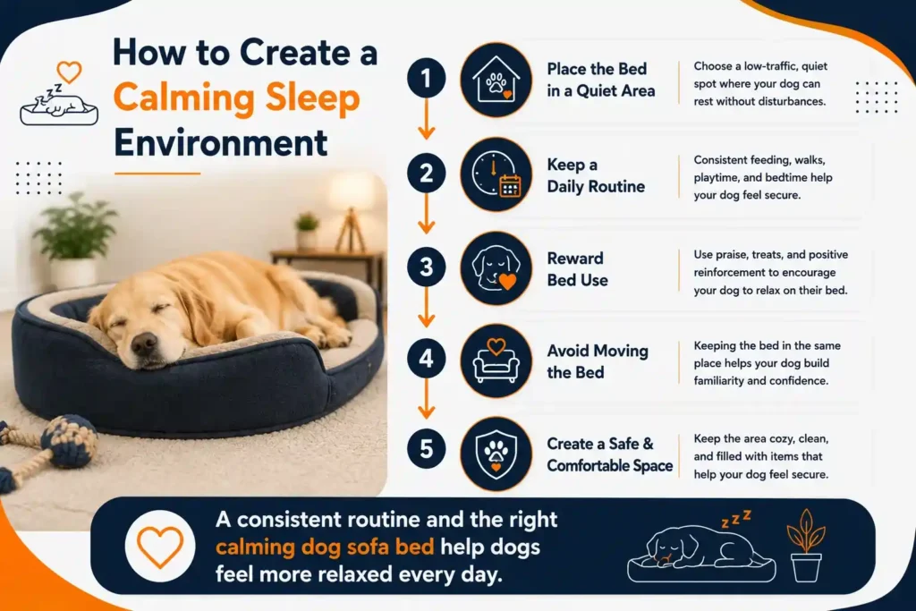 How to create a calming sleep environment for dogs