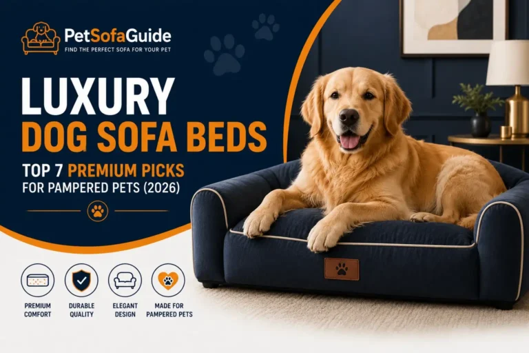 luxury dog sofa beds with premium comfort orthopedic support and elegant furniture style design