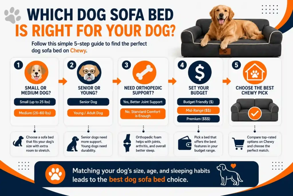 Which dog sofa bed is right for your dog.