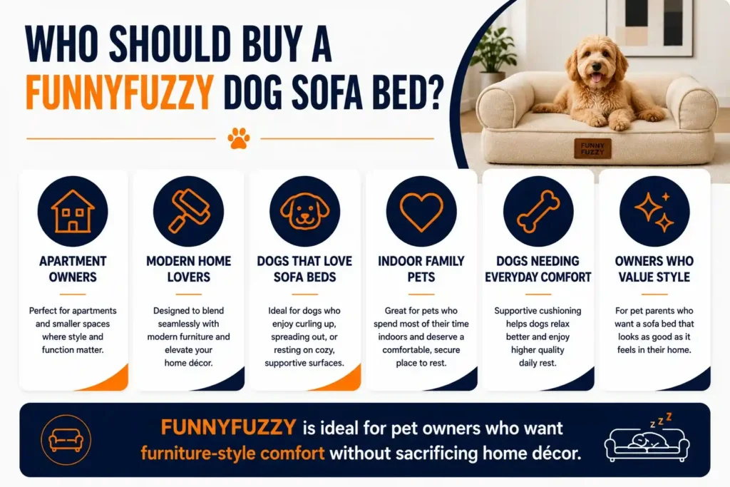 Who should buy a FunnyFuzzy dog sofa bed.