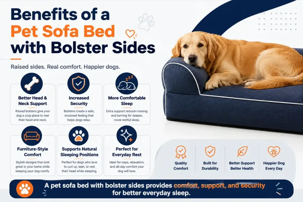 Benefits of a Pet Sofa Bed with Bolster Sides