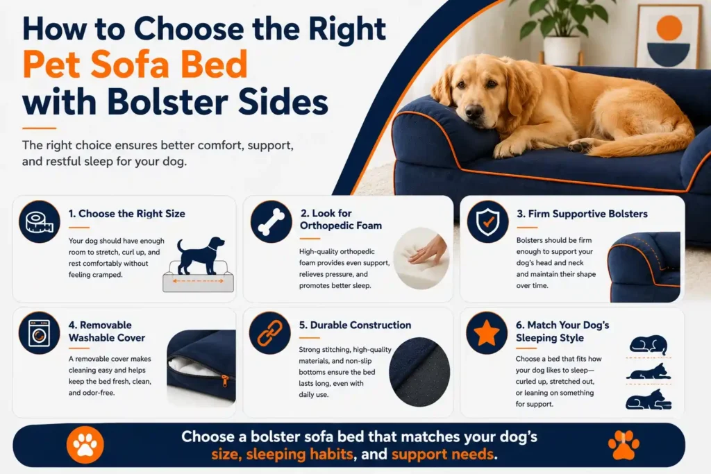 How to Choose the Right Pet Sofa Bed with Bolster Sides