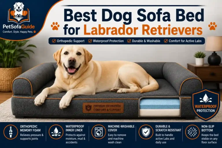 Best dog sofa bed for Labrador Retrievers with orthopedic support