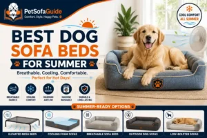 Best dog sofa beds for summer with breathable, cooling, and elevated designs.