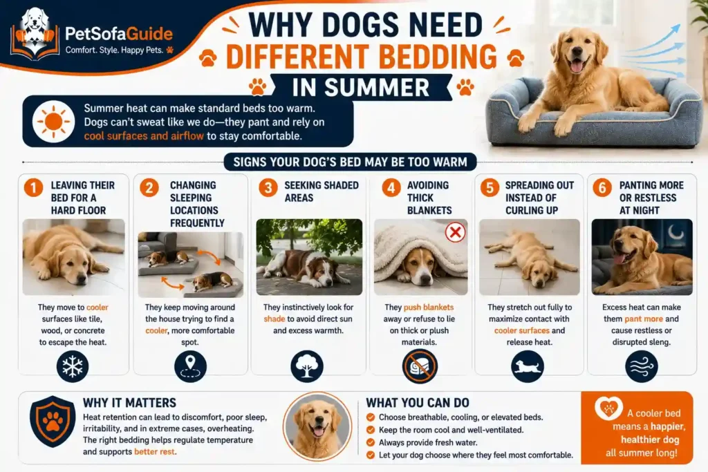 Why dogs need breathable and cooling sofa beds during summer.